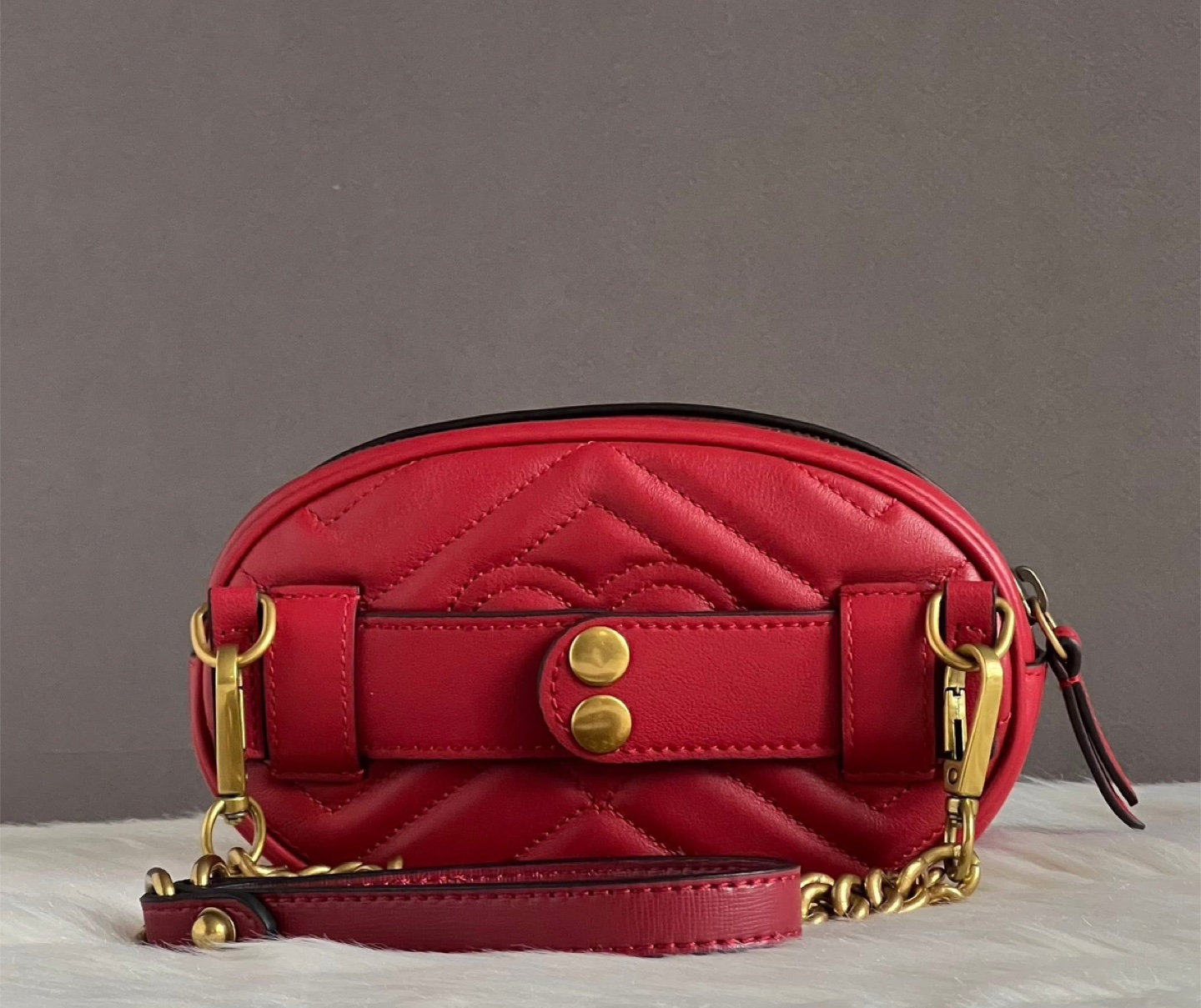 🎀 PRE-LOVED 🎀 Gucci Mini Marmont Two-Way Bag - photo 5