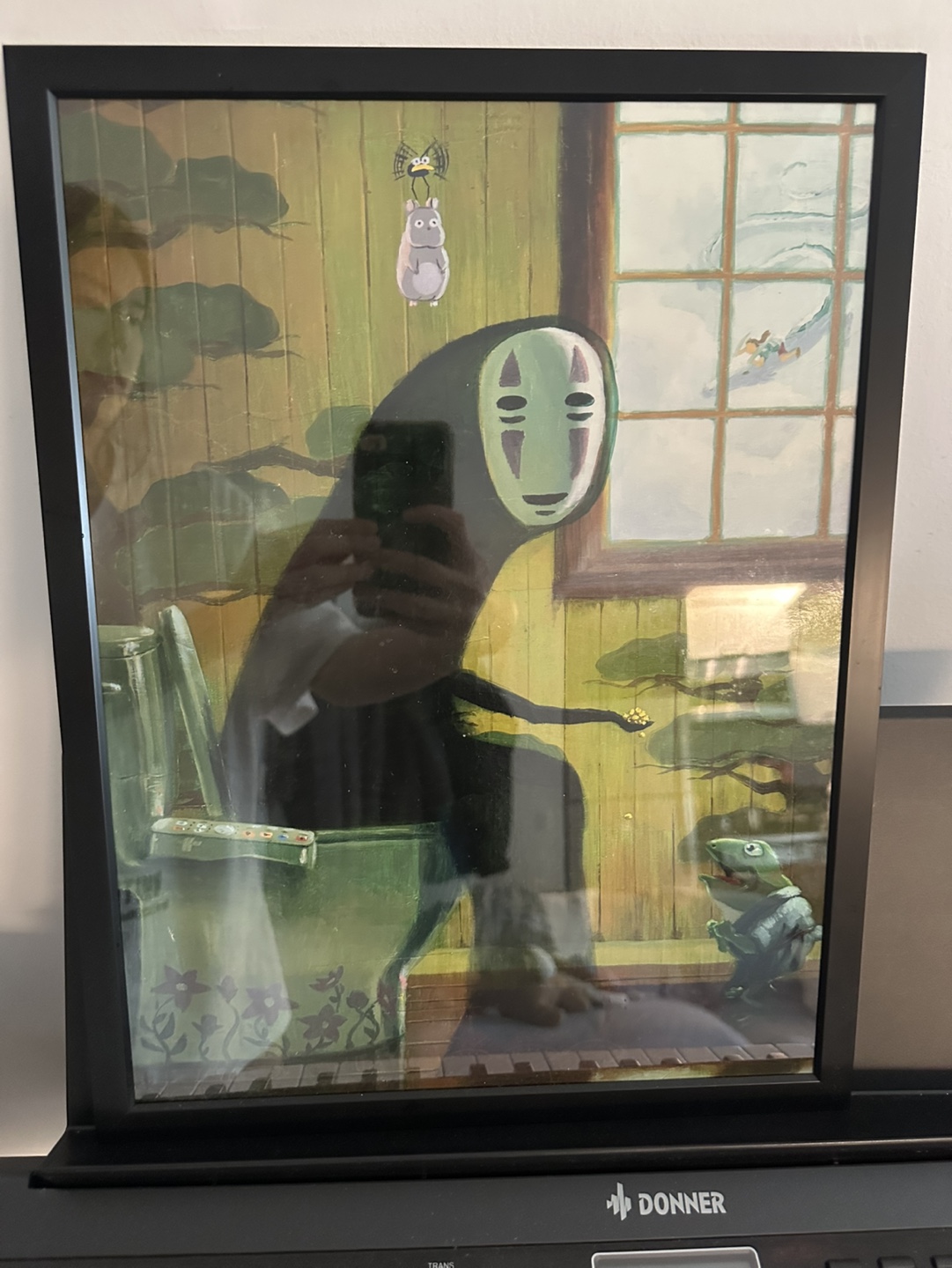 Spirited Away No-Face Framed Art Print