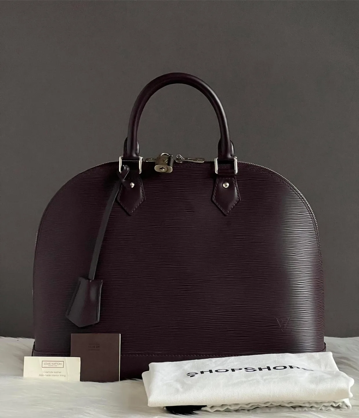 🎀 PRE-LOVED 🎀 Louis Vuitton Alma MM In Epi Leather thumbnail