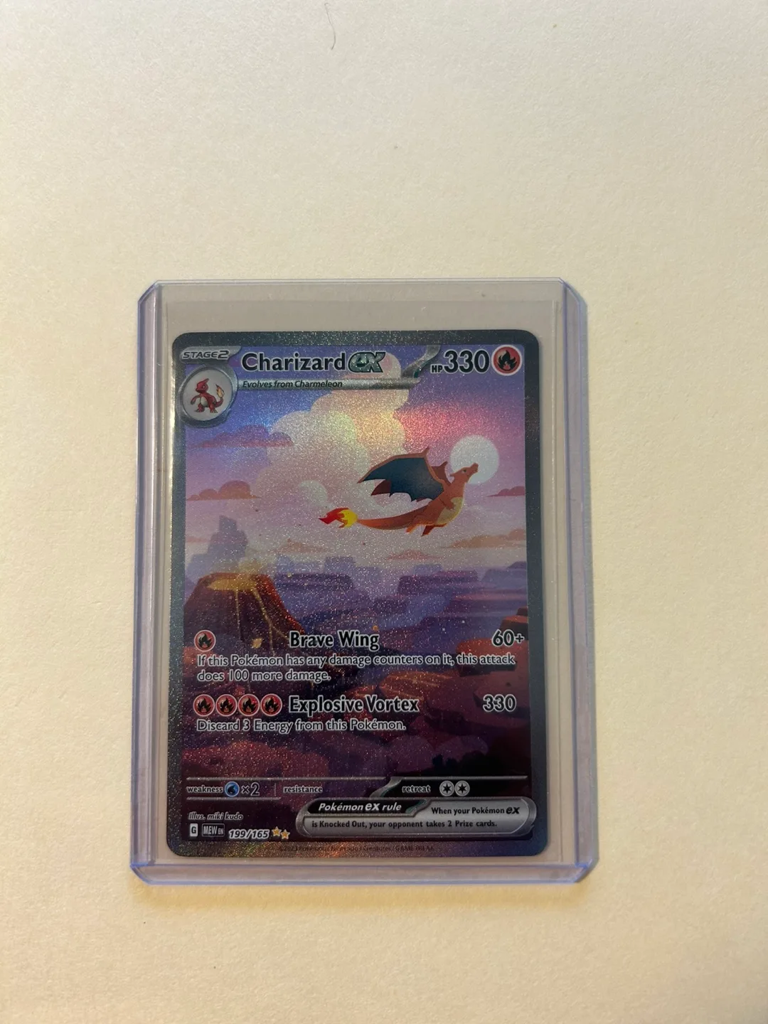 Charizard ex 199/165 Pokemon Scarlet Violet SV151 NM thumbnail
