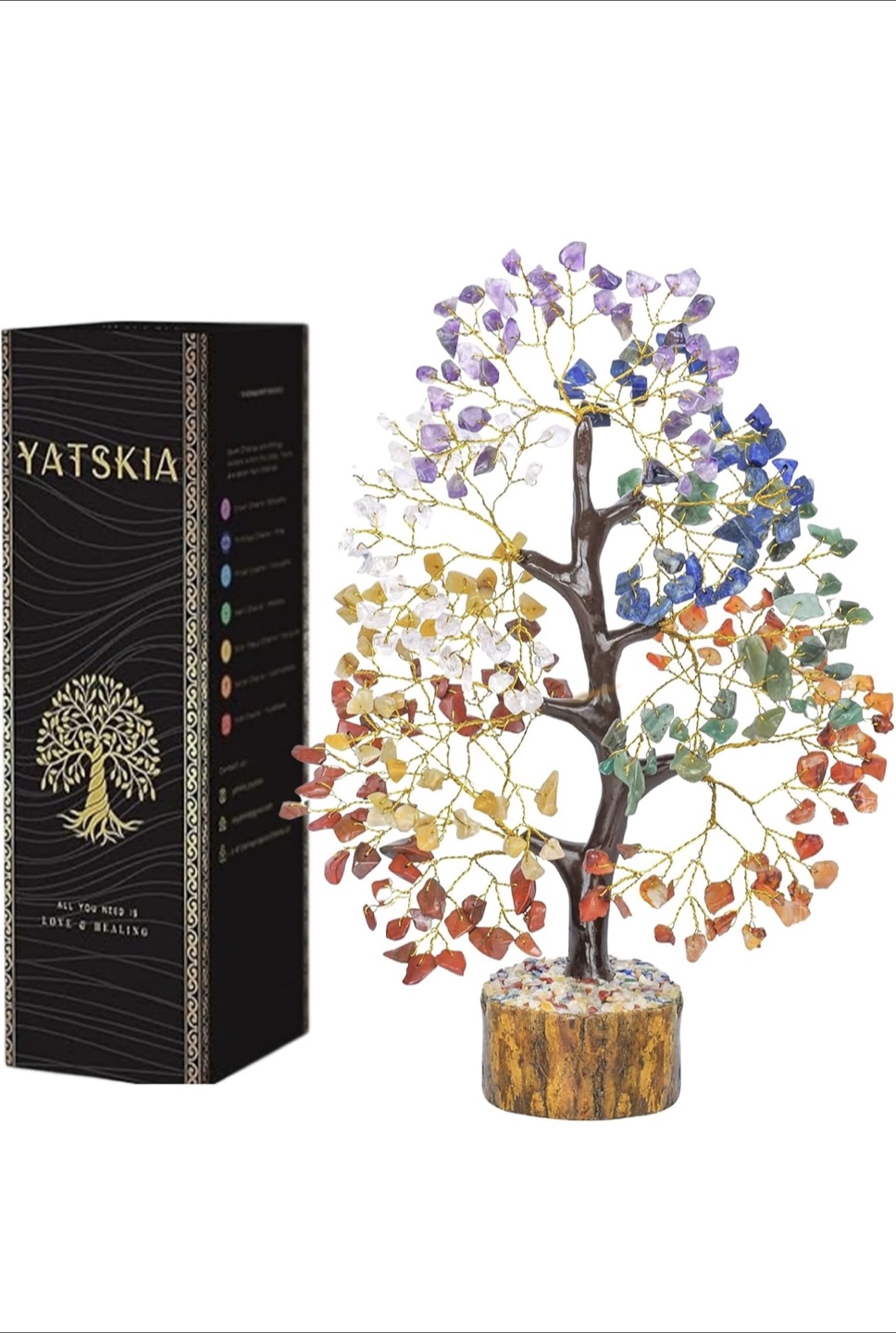 Yatskia Chakra Healing Gemstone Tree