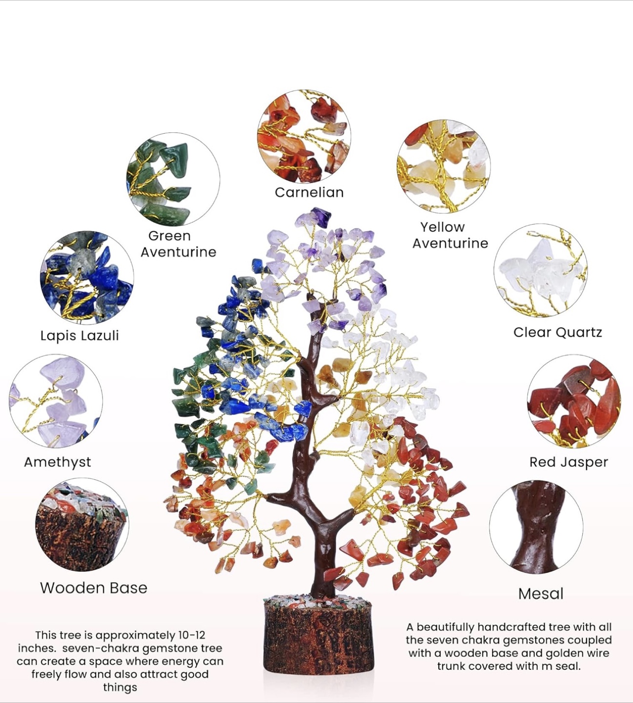 Yatskia Chakra Healing Gemstone Tree - photo 2