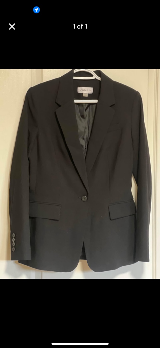 Calvin Klein Women's Black Blazer Jacket
