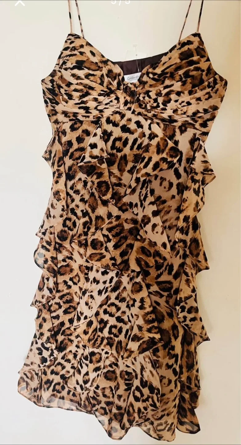Coldwater Creek Leopard Print Dress Size 6 image indicator(5)