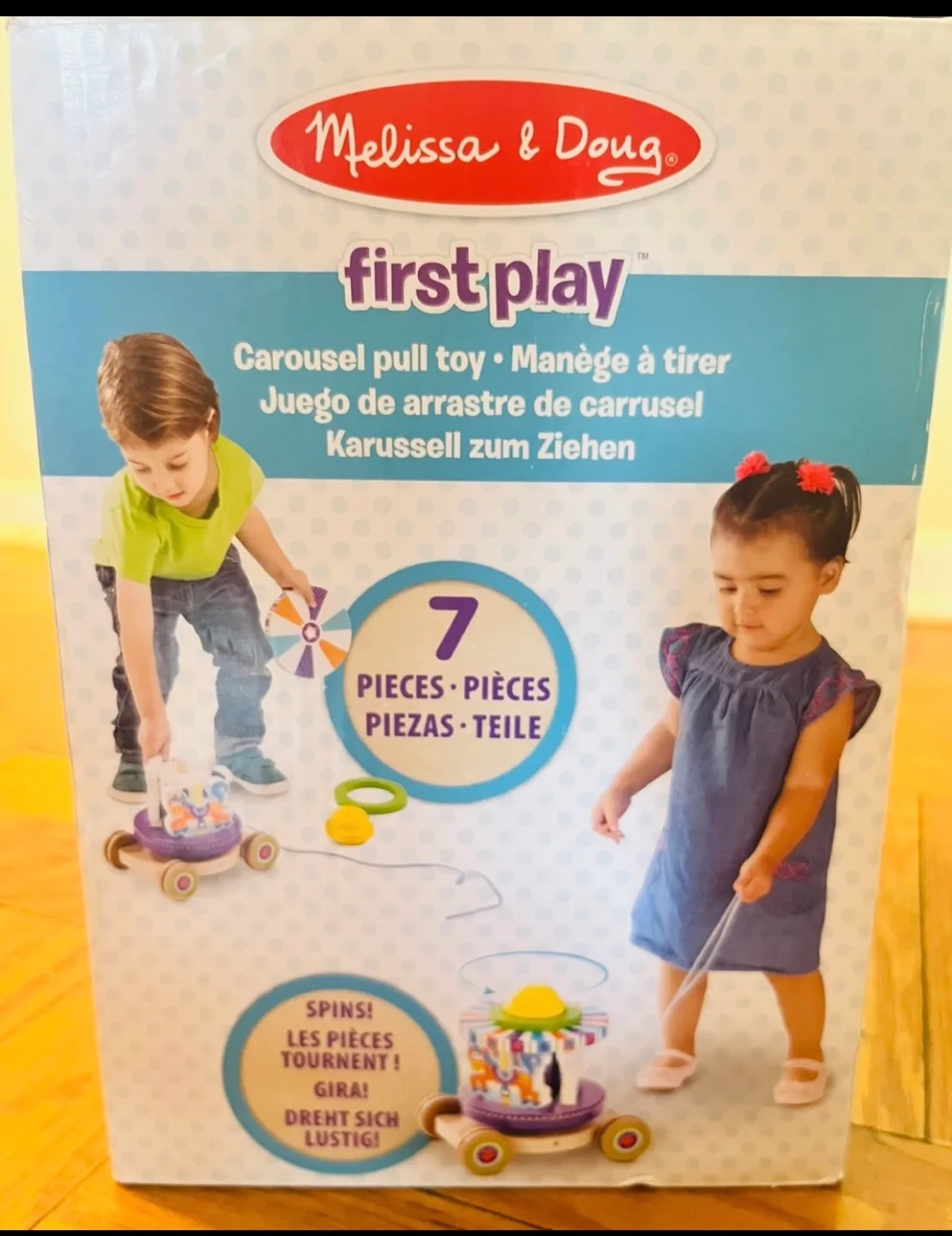 Melissa & Doug First Play Carousel Pull Toy image indicator(4)