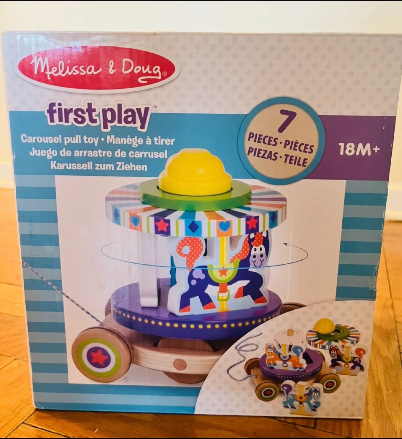 Melissa & Doug First Play Carousel Pull Toy image indicator(3)