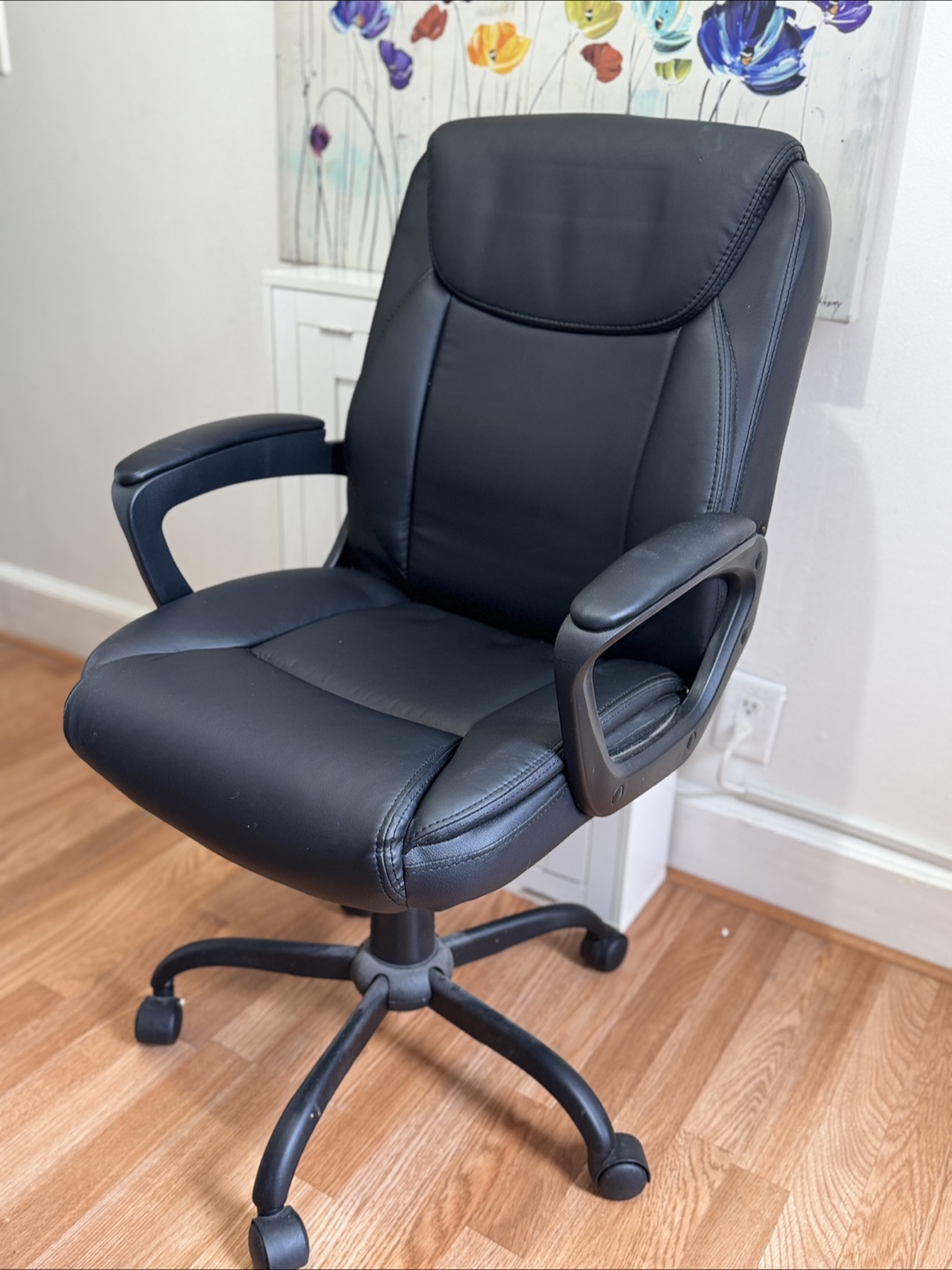 Black Leather Office Chair