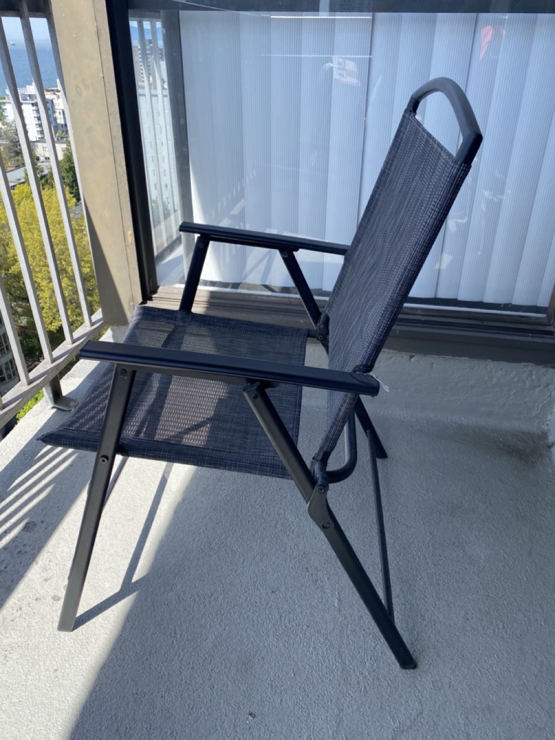 🧡Folding Patio Chair - Black - photo 2