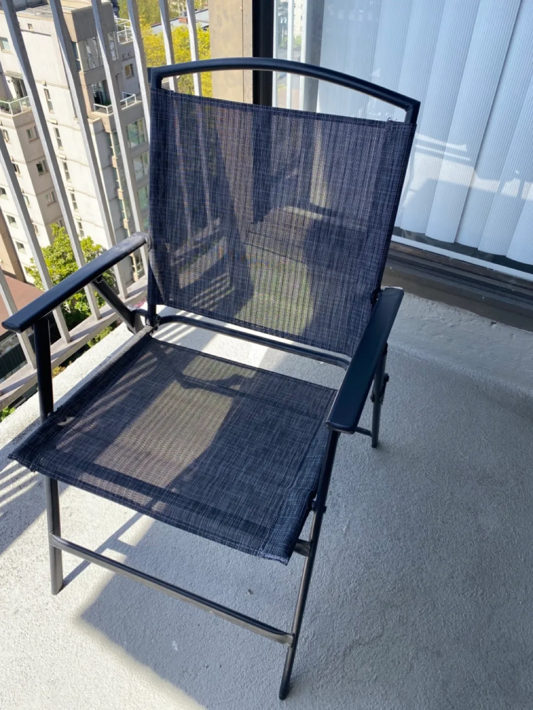 🧡Folding Patio Chair - Black thumbnail