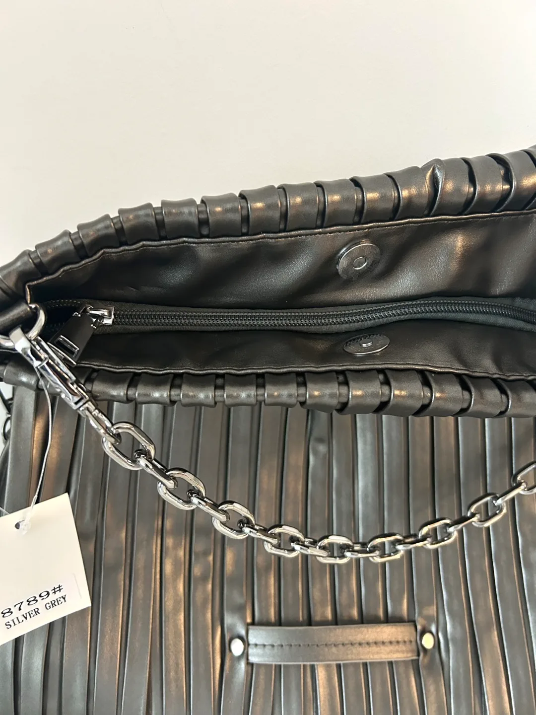 Unique Silver Grey Shoulder Bag image indicator(4)