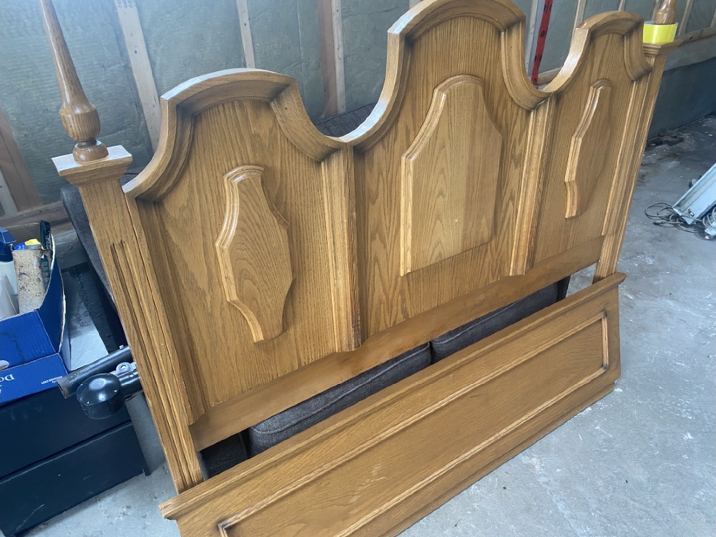 Beautiful Oak Wood Head & Tailboard (CAN DELIVER) - photo 3