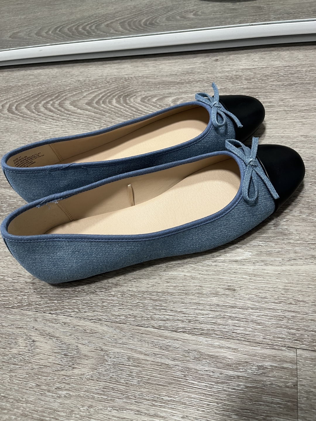 Gap Denim Ballerina Flats Size 11 - photo 2