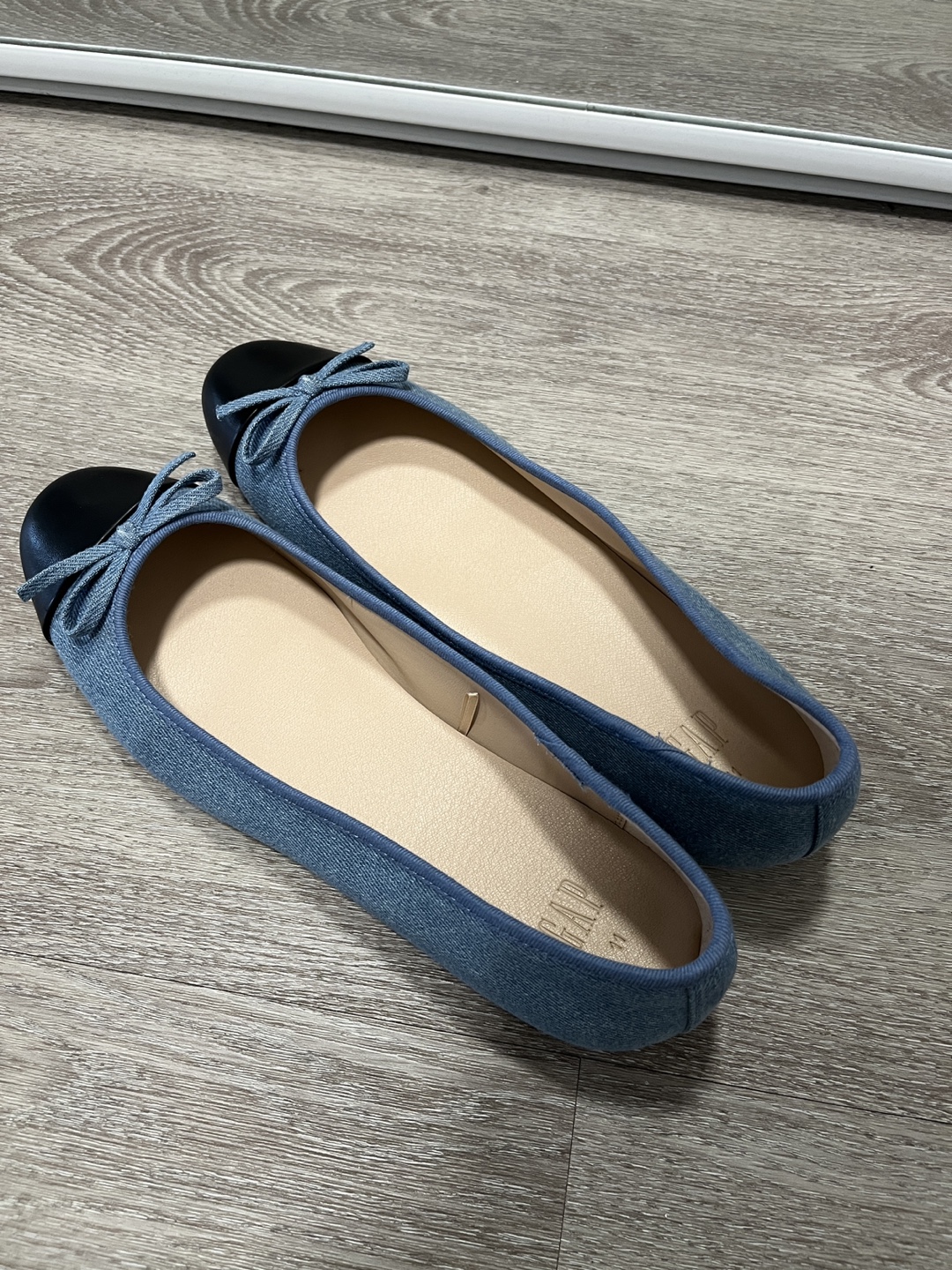 Gap Denim Ballerina Flats Size 11