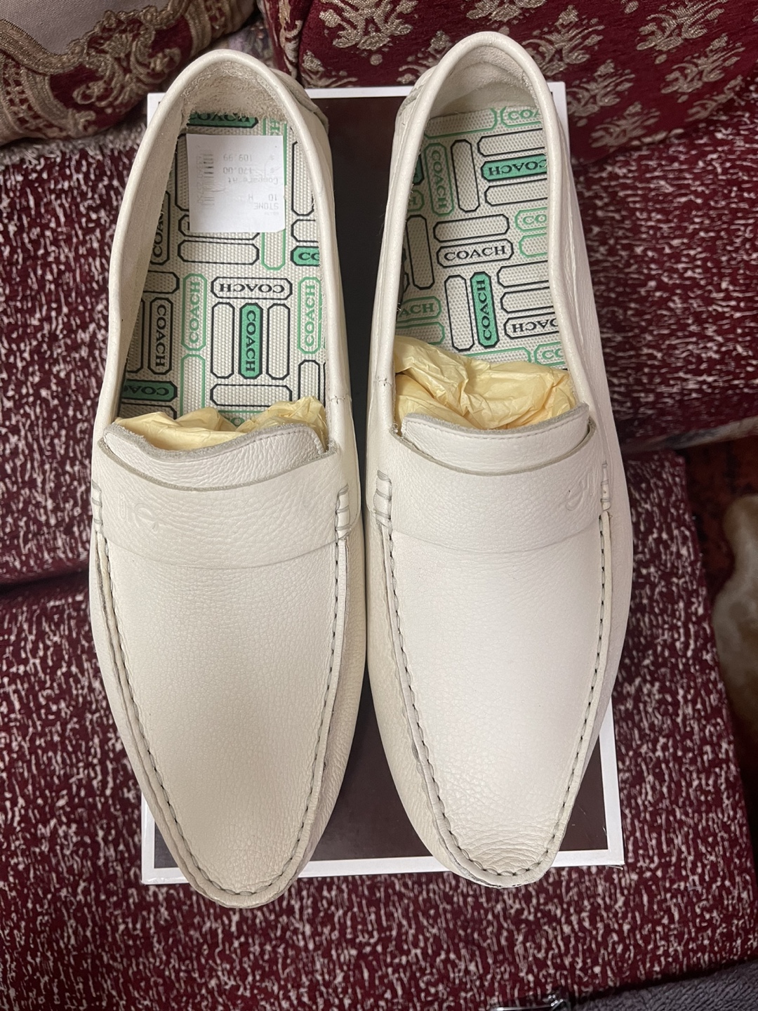Men's Coach Leather Loafers - Size 10 - photo 2