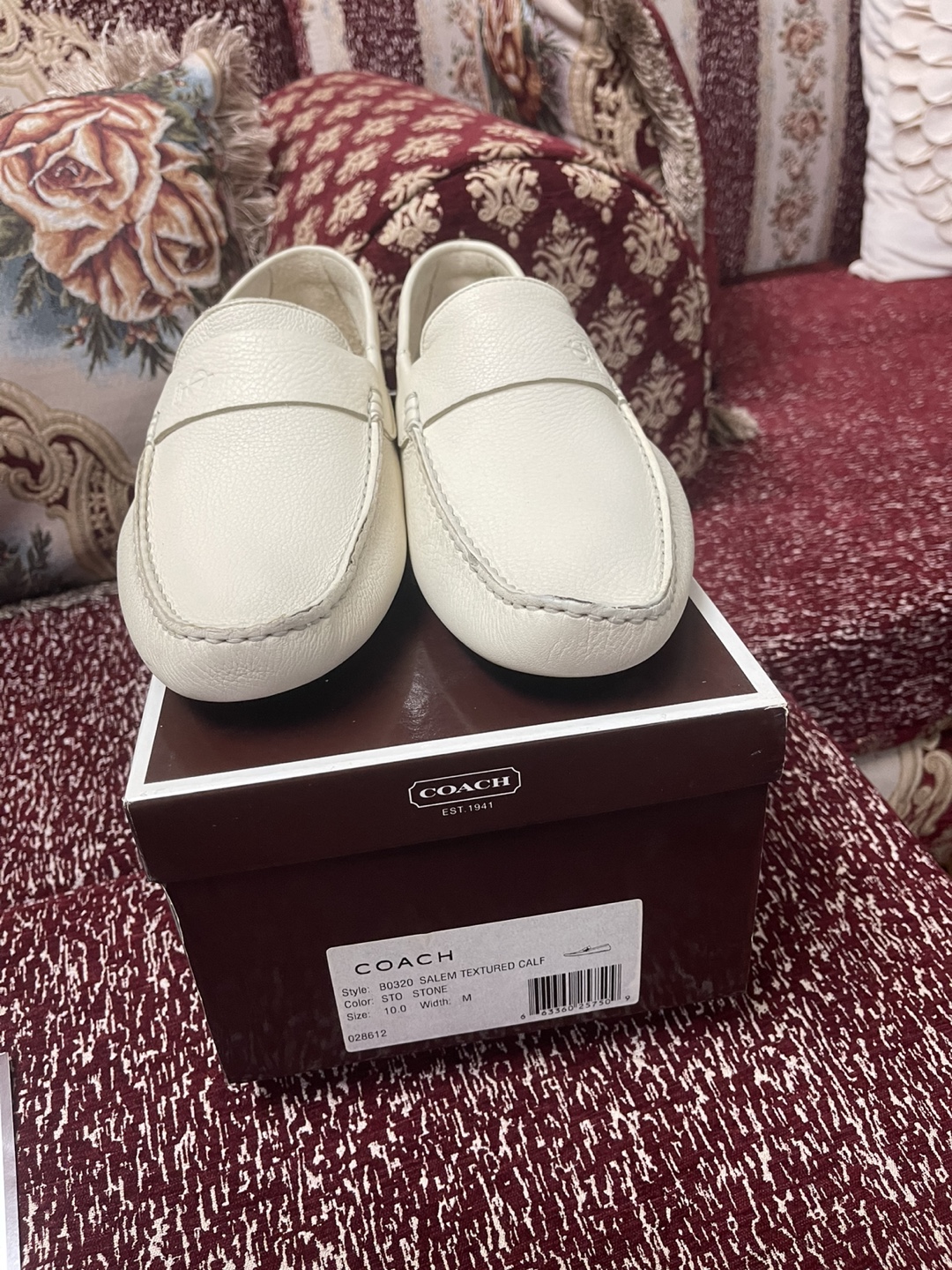 Men's Coach Leather Loafers - Size 10 - photo 3