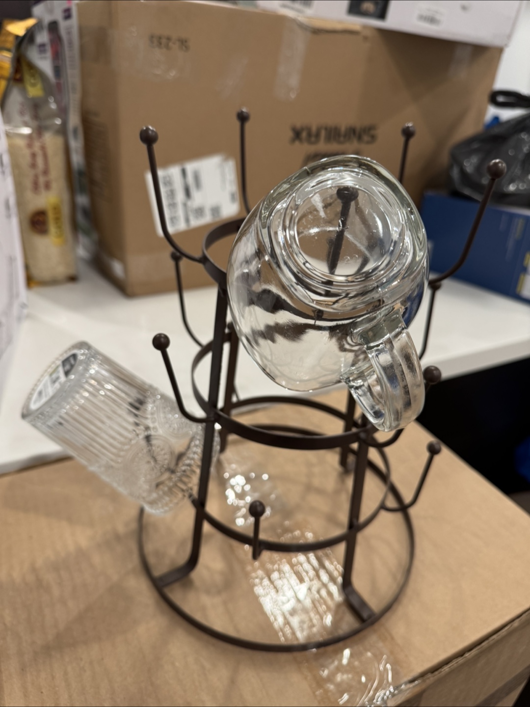Vintage-Style Mug and Glass Drying Rack - photo 2
