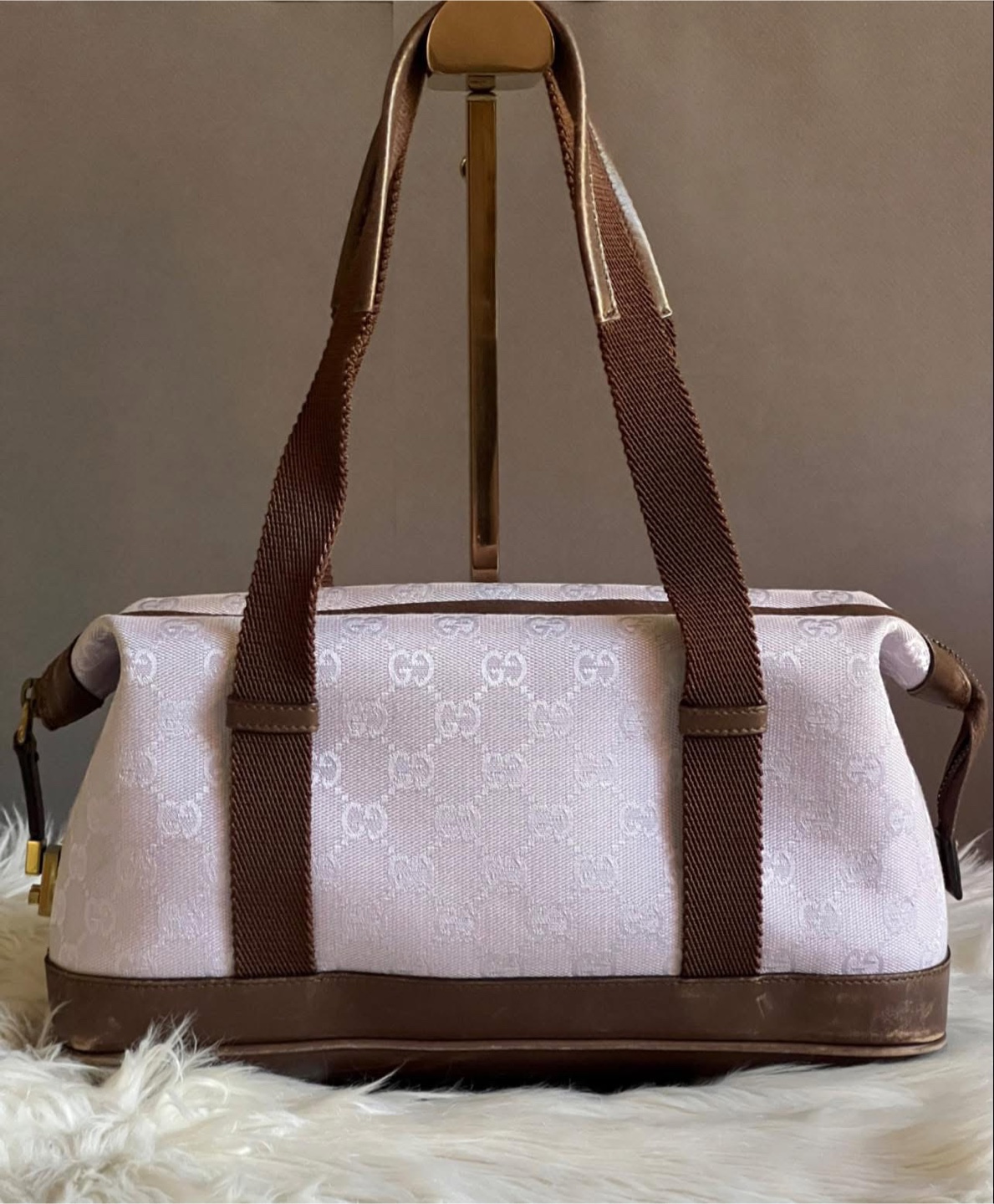 Gucci Small Duffle Bag in Signature Canvas