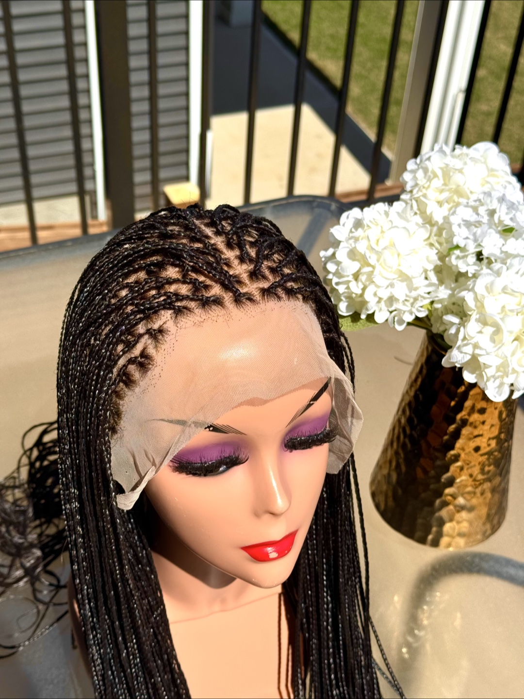 Long Braided Lace Front Wig - Two Colour Options