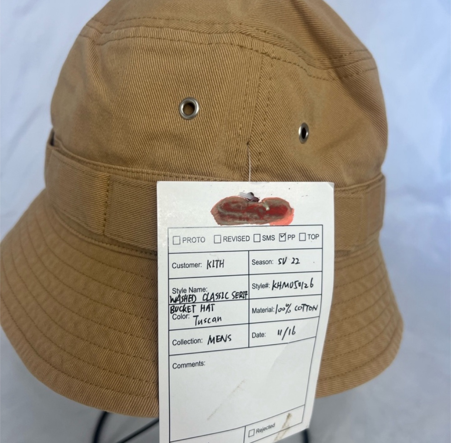 Kith Washed Classic Serif Bucket Hat - Tuscan - photo 2
