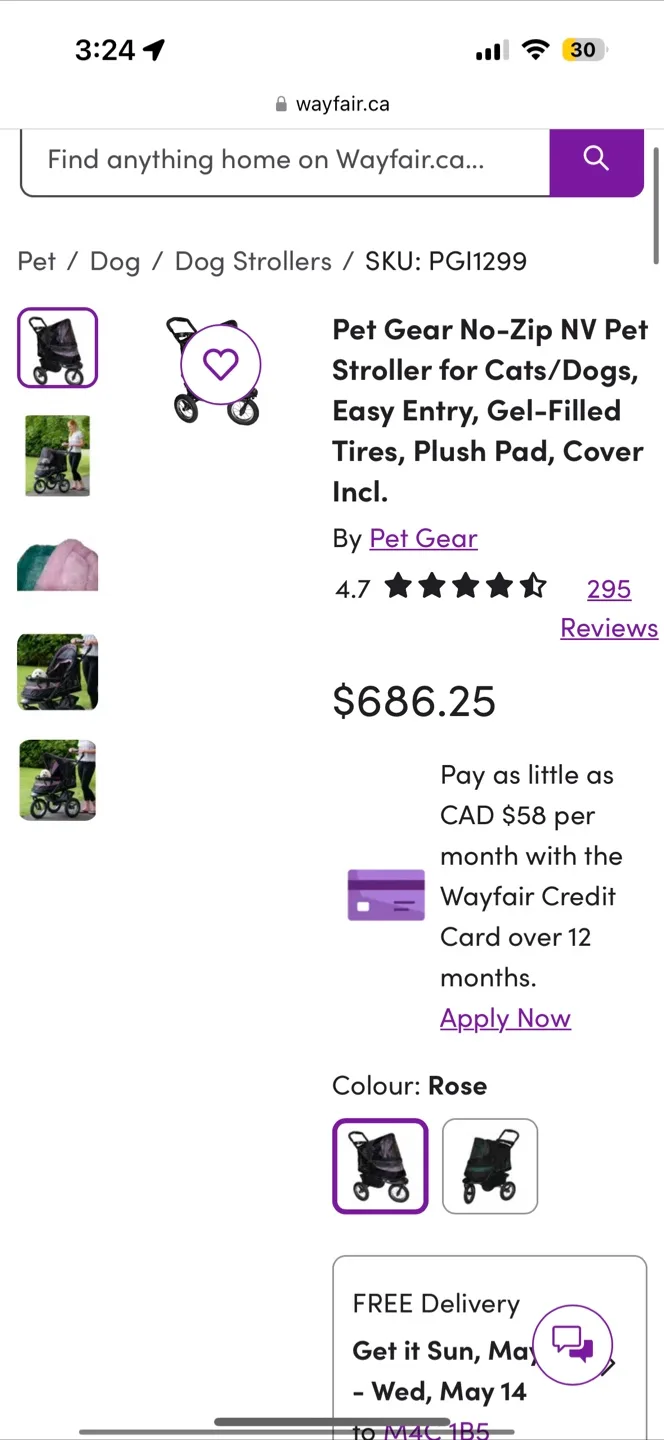 Pet Gear No-Zip NV Pet Stroller - Gently Used image indicator(3)