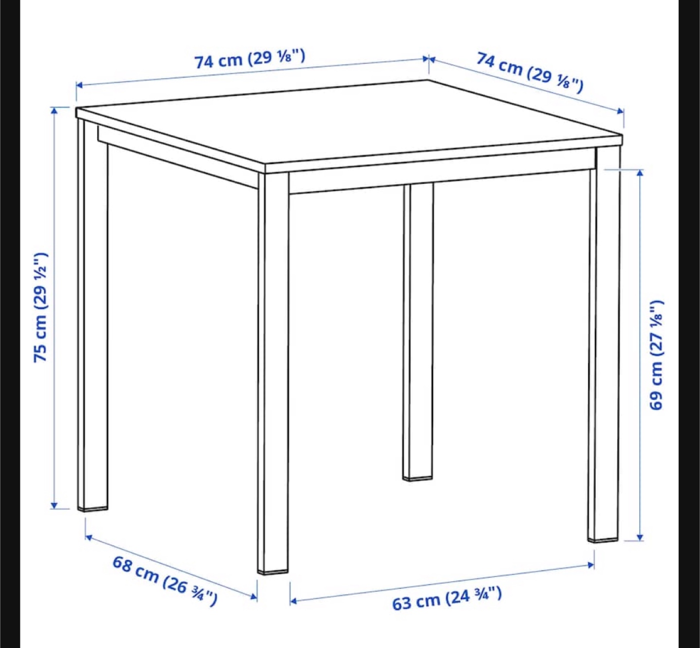 Ikea white table - photo 4