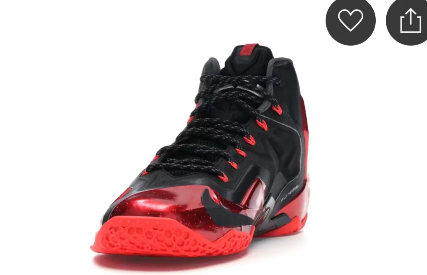 Nike LeBron XI 626374 001 'Heat Away' Basketball Shoes Size 9 image indicator(2)