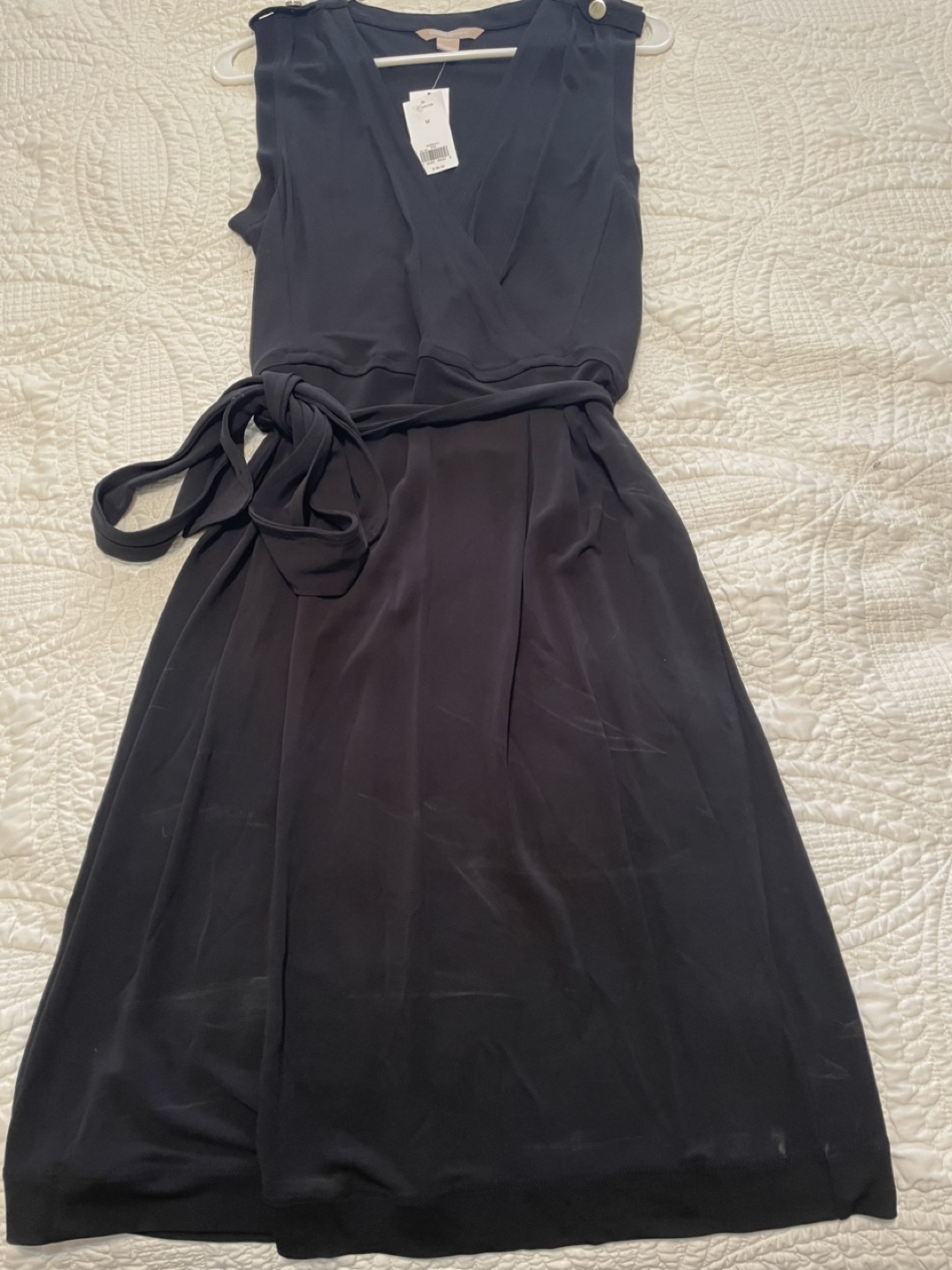Banana Republic Black Wrap Dress Size M