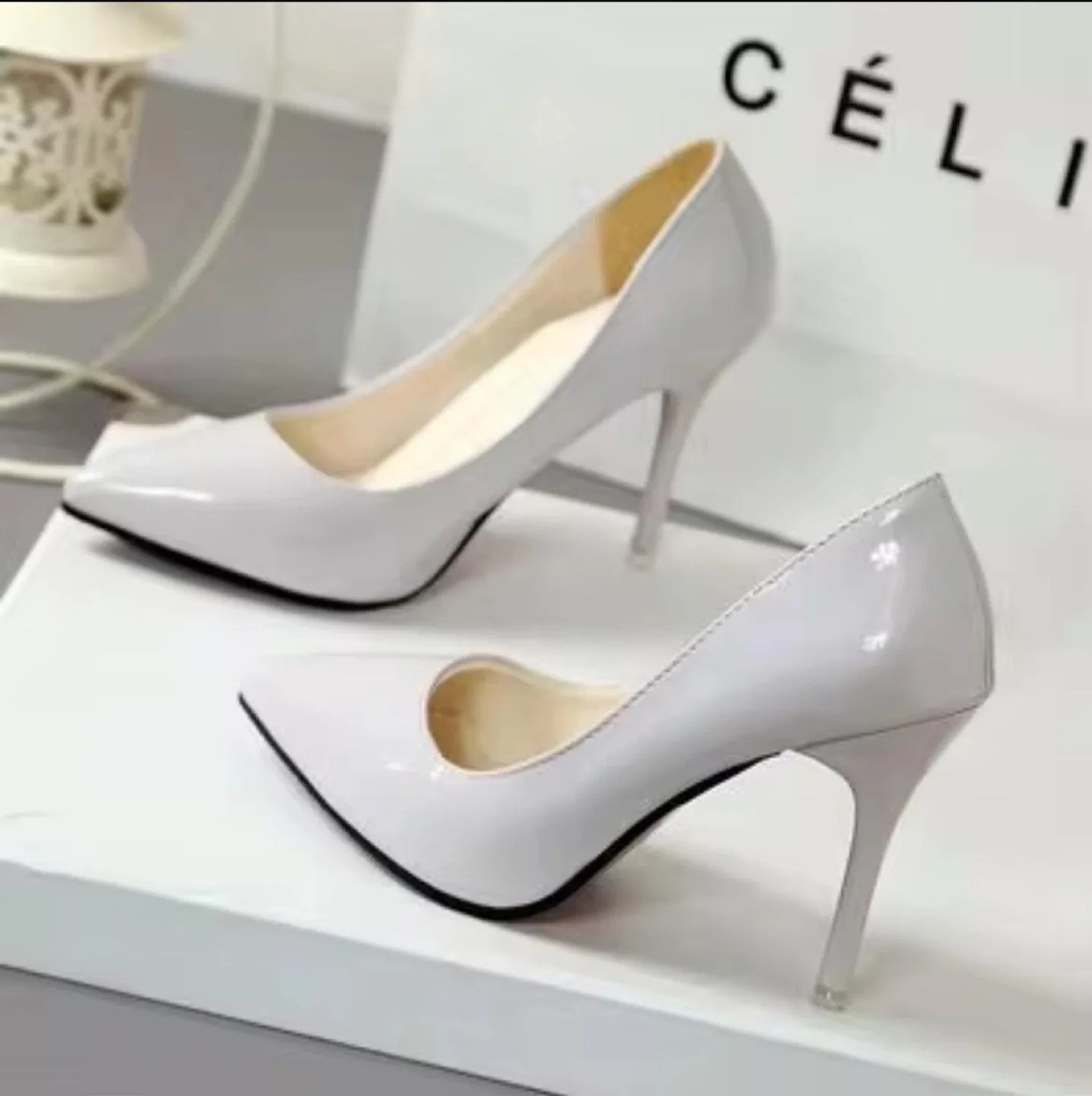 Patent Leather Pointed-Toe Stilettos - Multiple Colors image indicator(5)