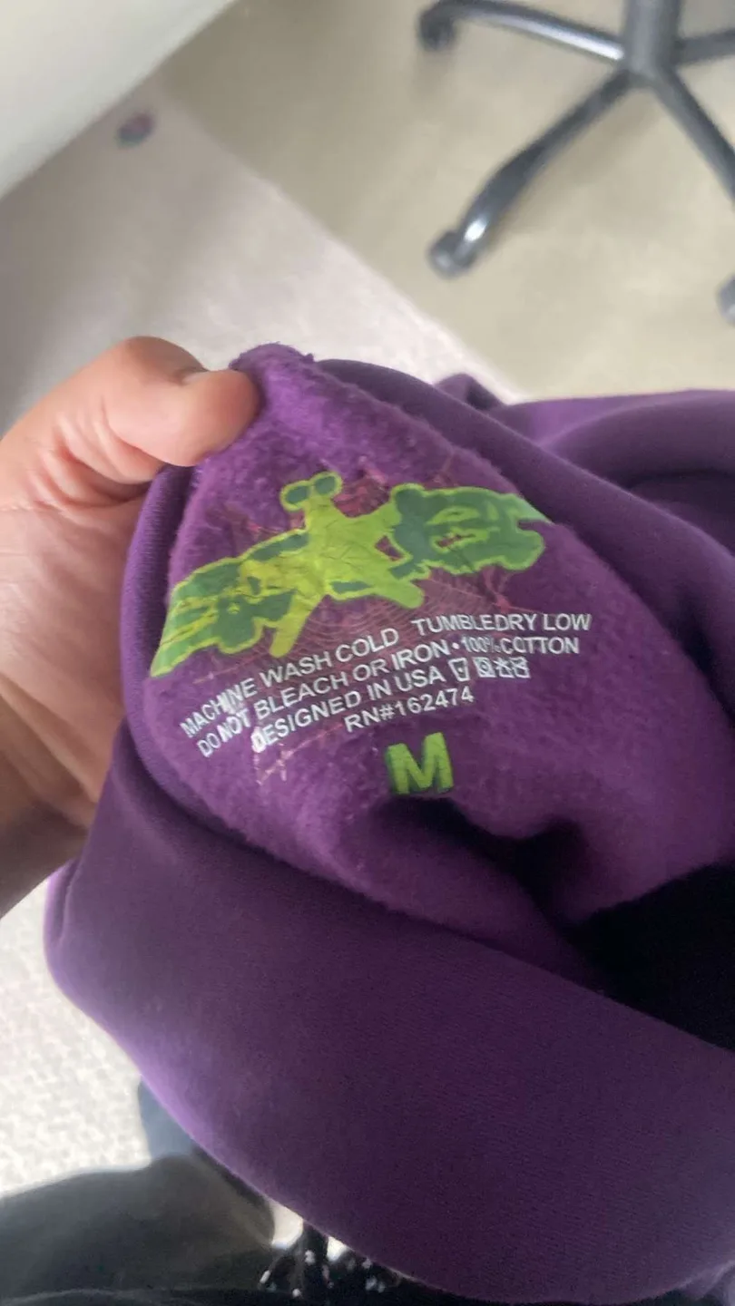Sp5der Web Hoodie - Purple - Size M image indicator(4)