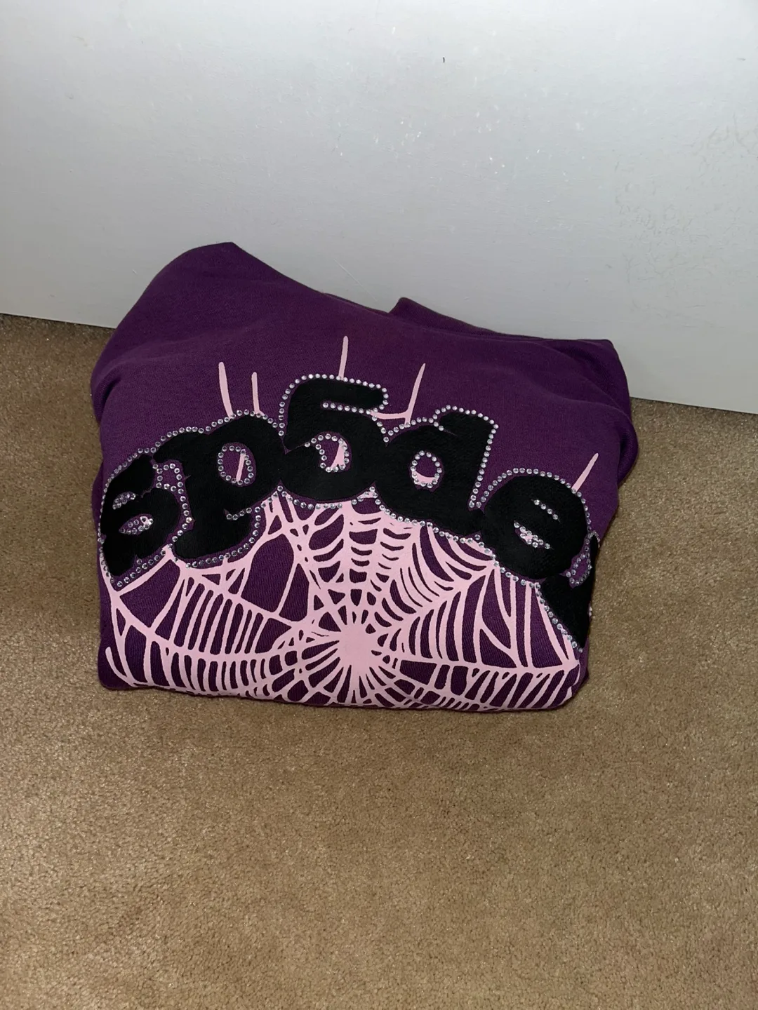 Sp5der Web Hoodie - Purple - Size M image indicator(3)