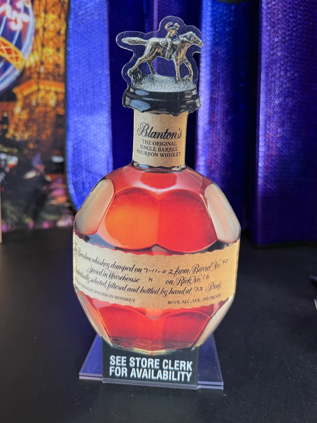 Blanton's Bourbon Whiskey Display Stand thumbnail