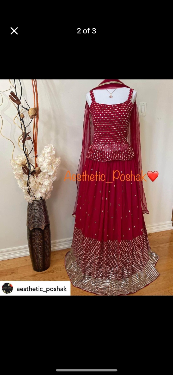 Gorgeous Red Lehenga Choli