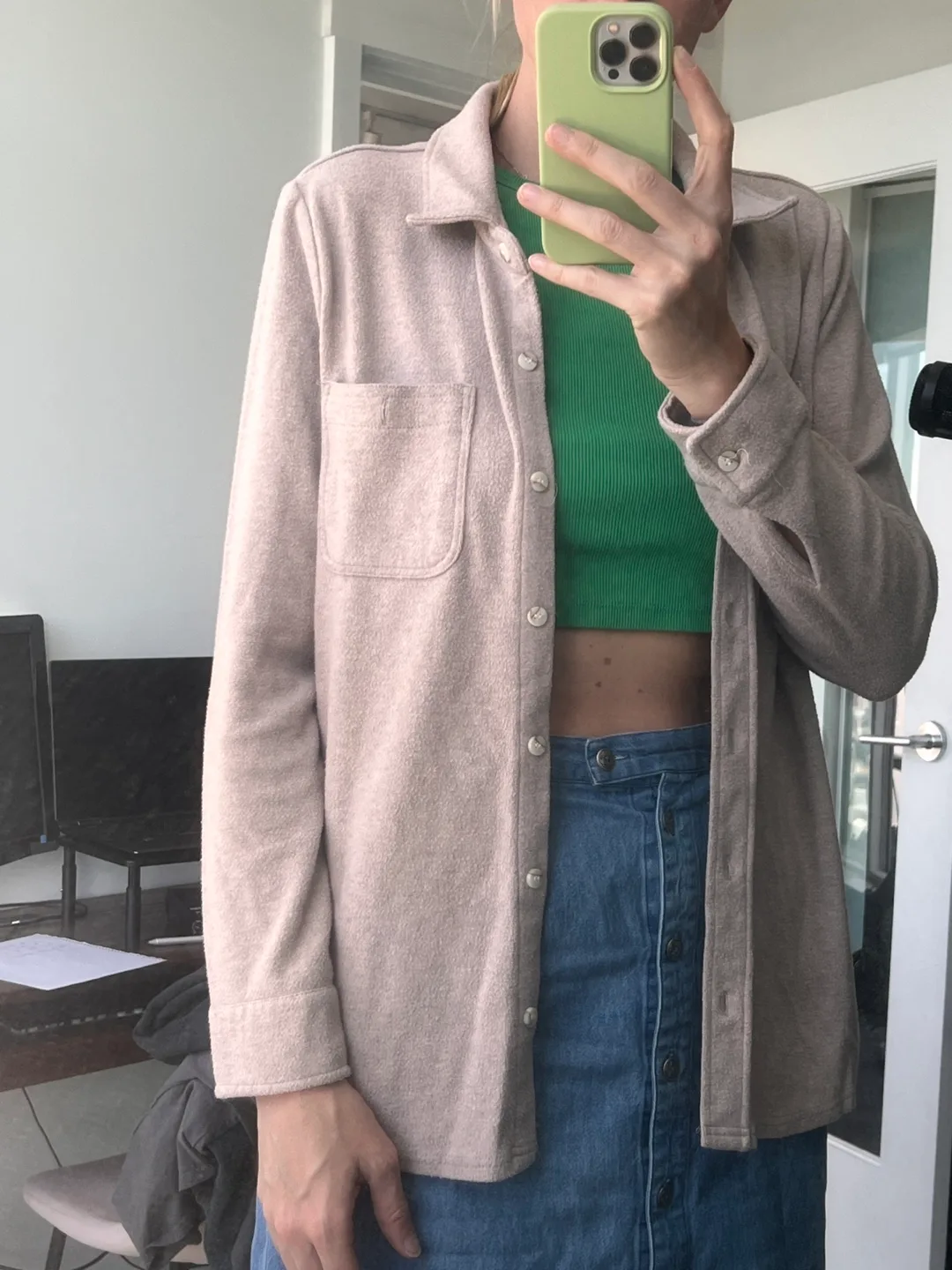 Thread & Supply Relaxed Fit Fleece Shirt - Large thumbnail