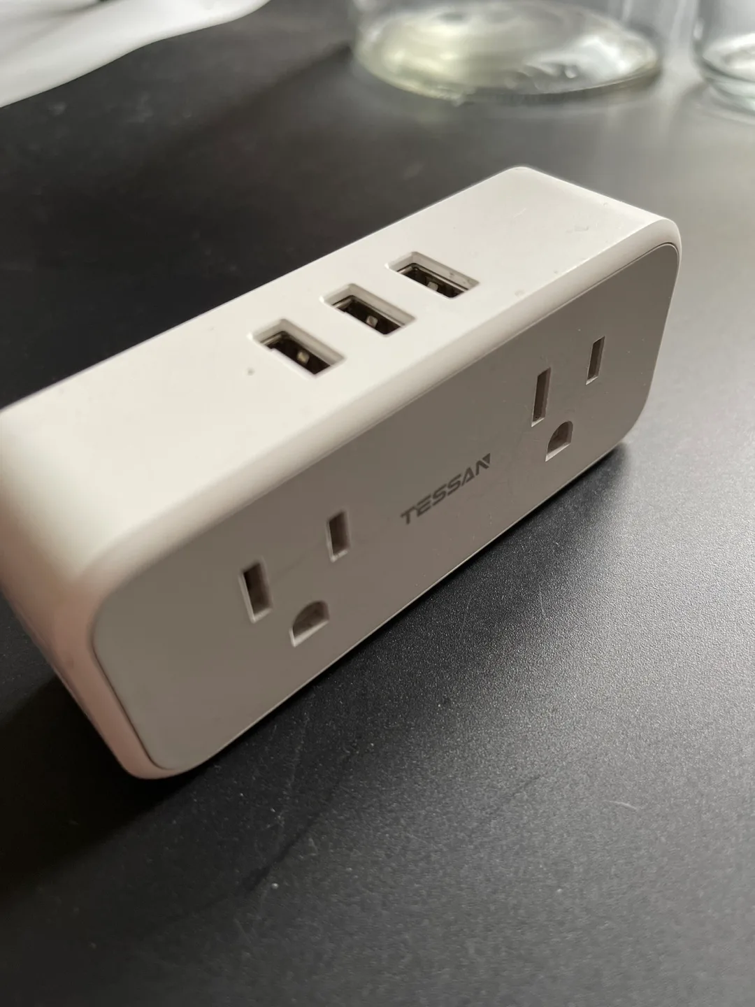 Tessan 2 AC Outlet & 3 USB Port Wall Adapter thumbnail