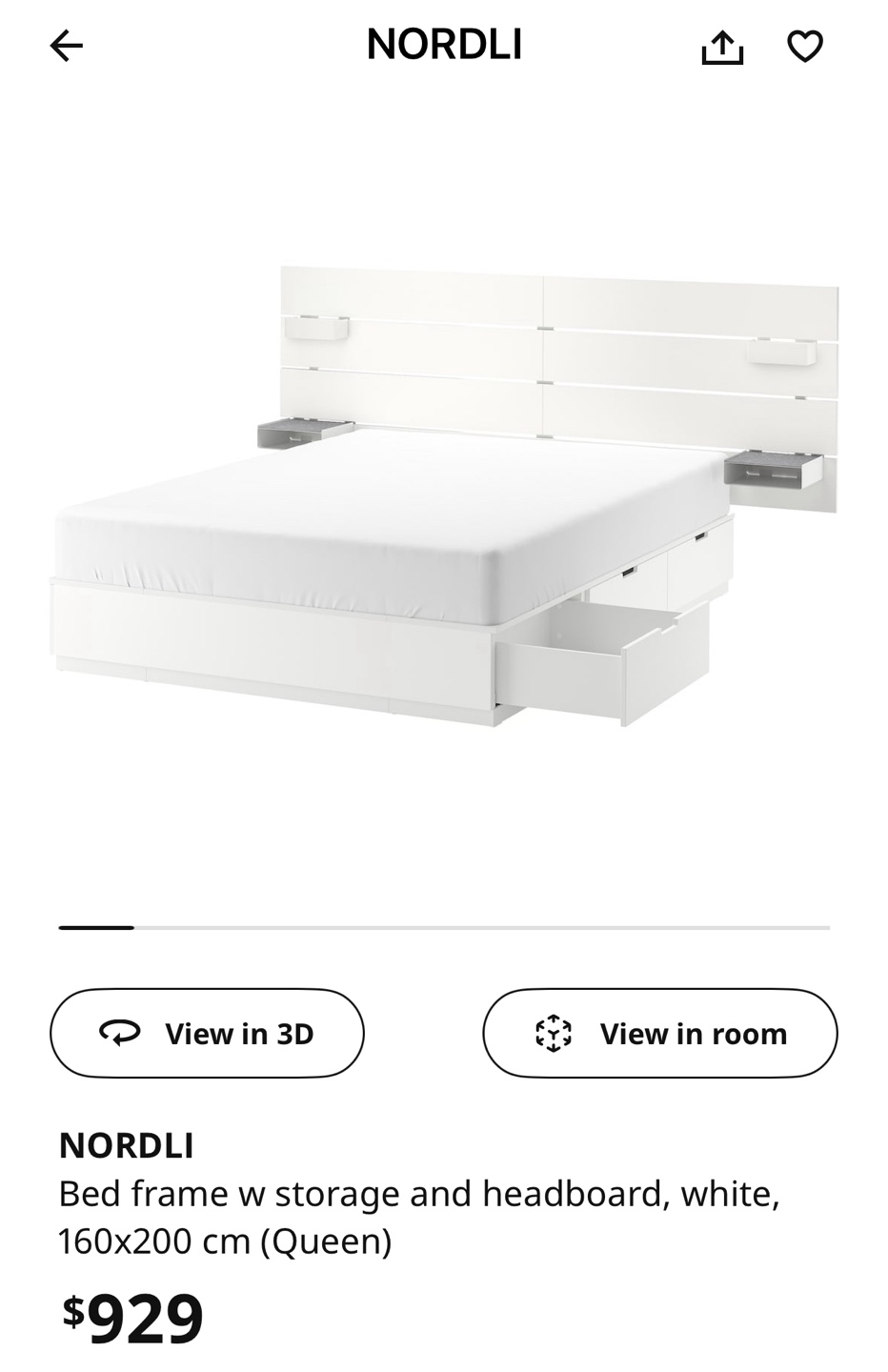 IKEA Queen Bed Frame/Juno Mattress - photo 3