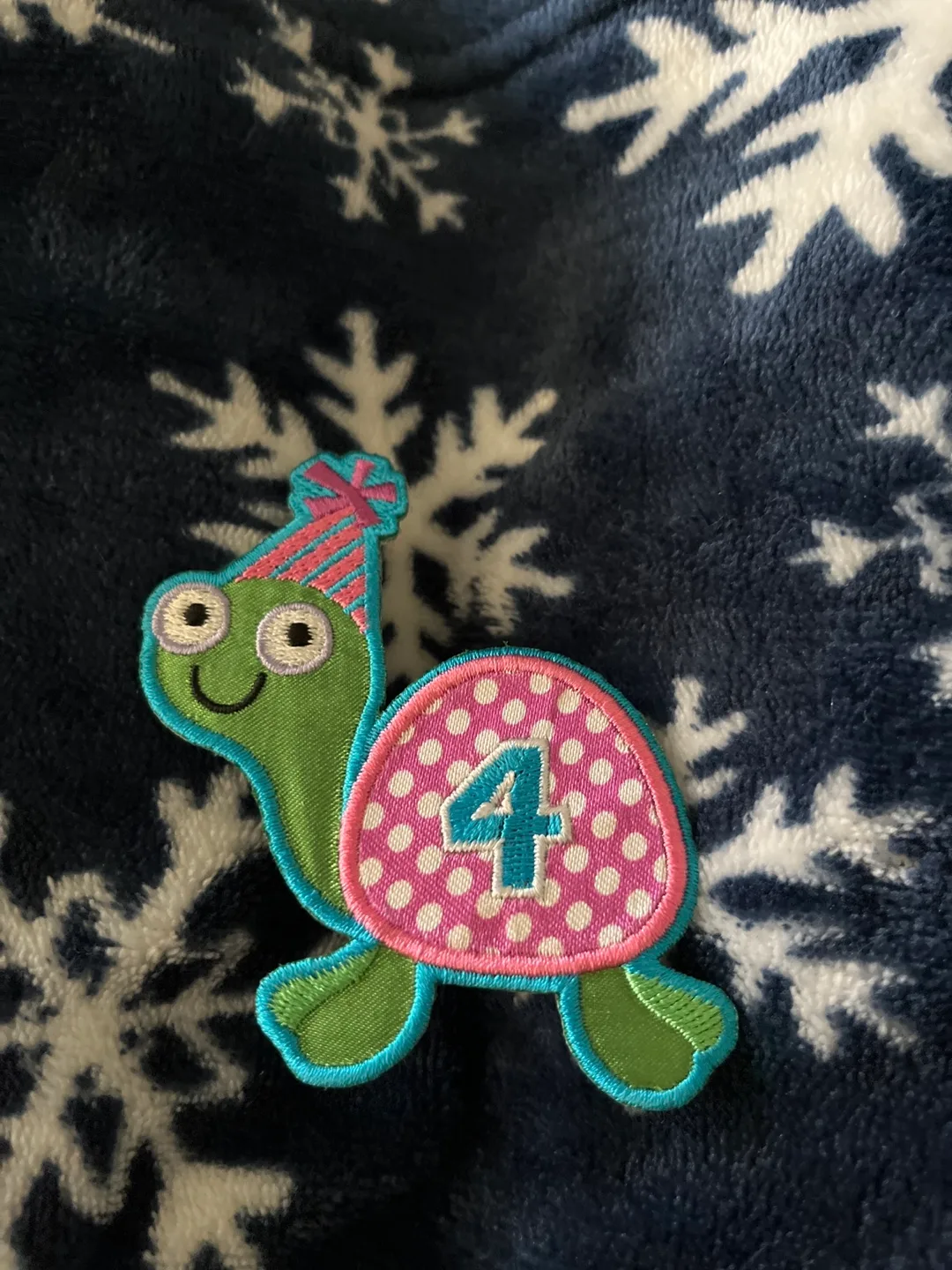 Embroidered Turtle Patch - Number 4 thumbnail
