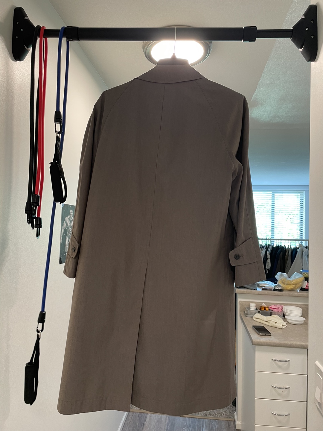 Men's Grey Trench Coat - photo 2