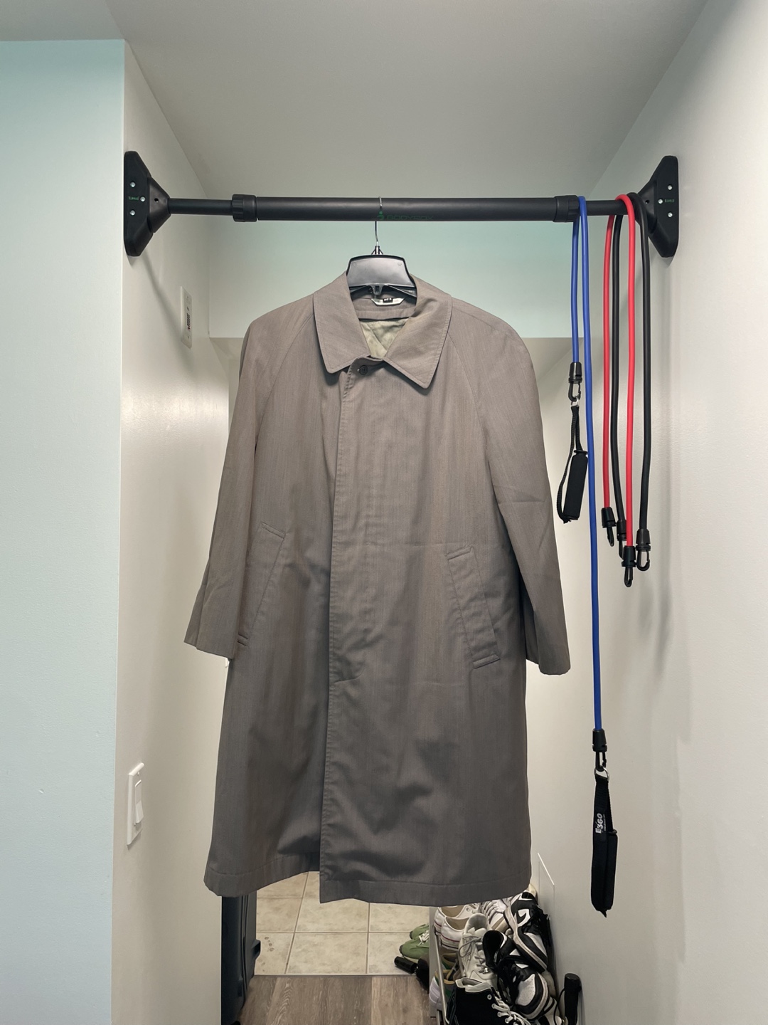 Men's Grey Trench Coat