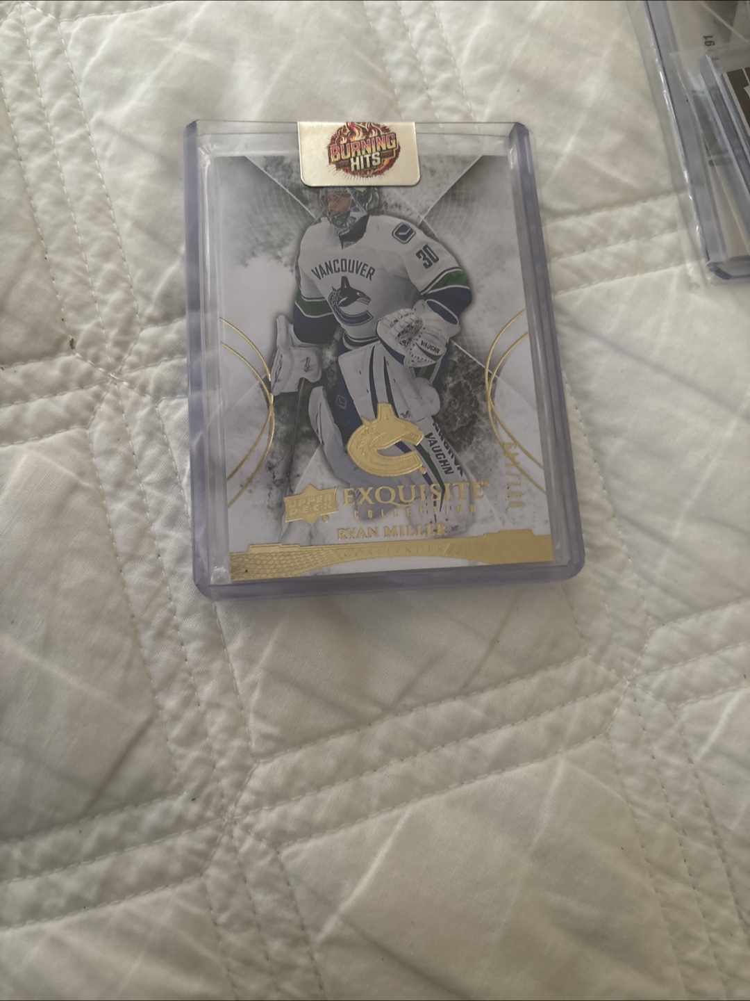 Ryan Miller Exquisite Collection Hockey Card