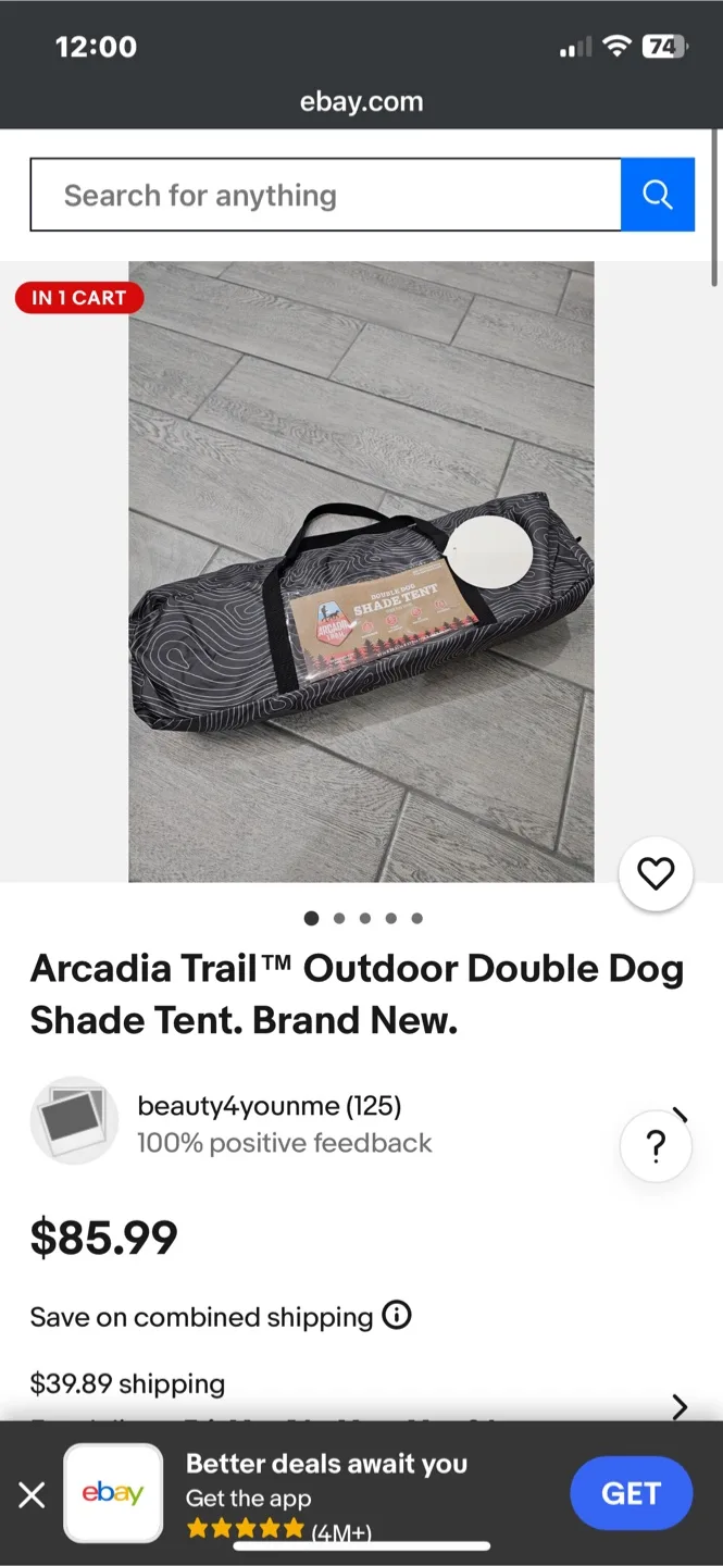 Arcadia Trail Double Dog Shade Tent thumbnail