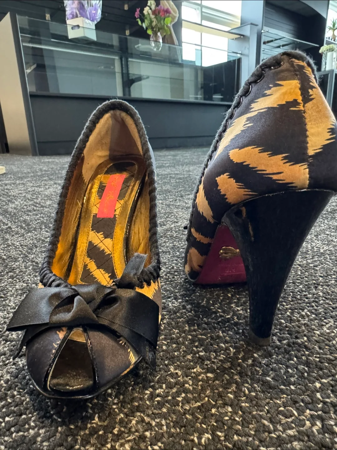 Pair of Betsey Johnson Peep-Toe Heels thumbnail