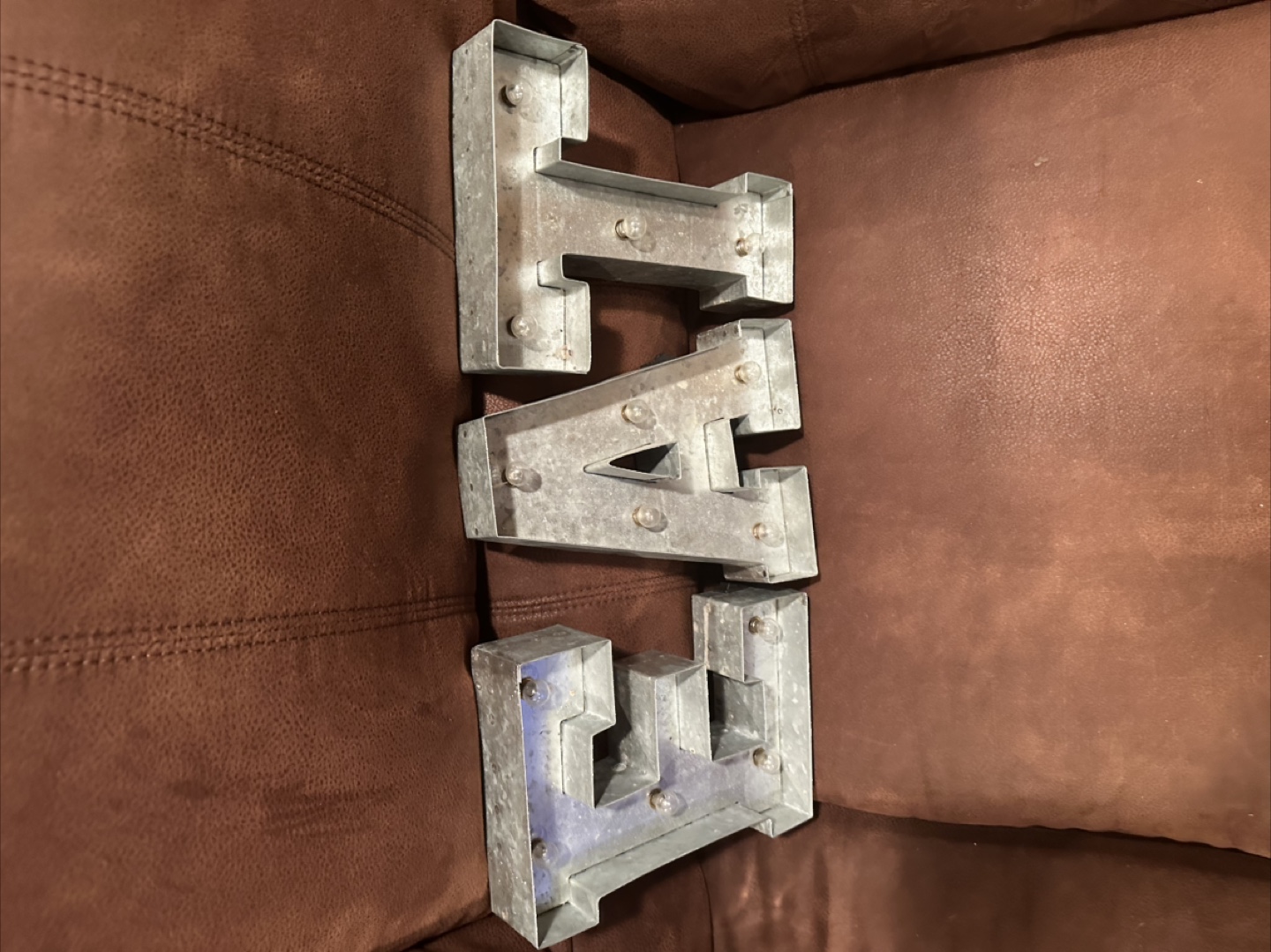 Metal EAT Sign with Lights - photo 5