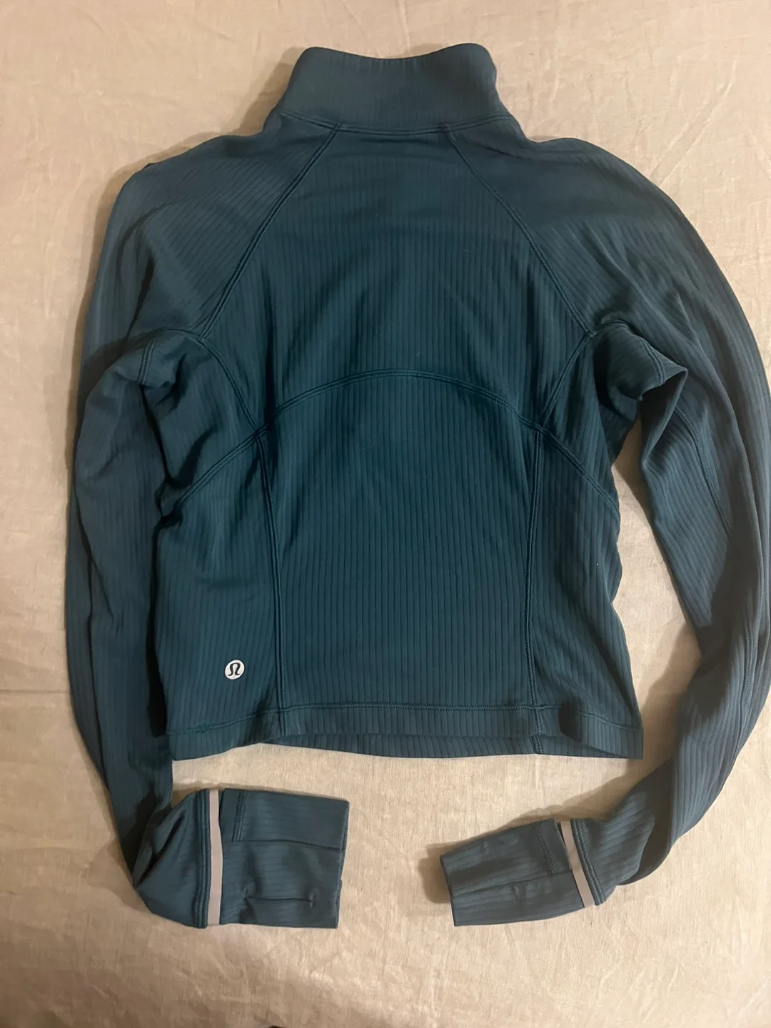 Lululemon Its Rulu Run Ribbed Cropped Half Zip - size 4 image indicator(9)
