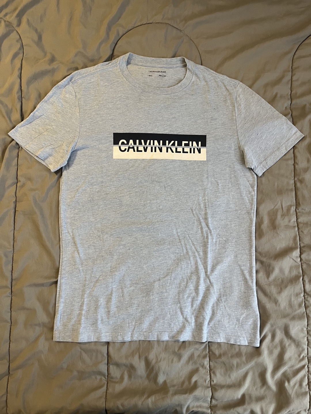 Calvin Klein Jeans Men's Light Blue T-Shirt