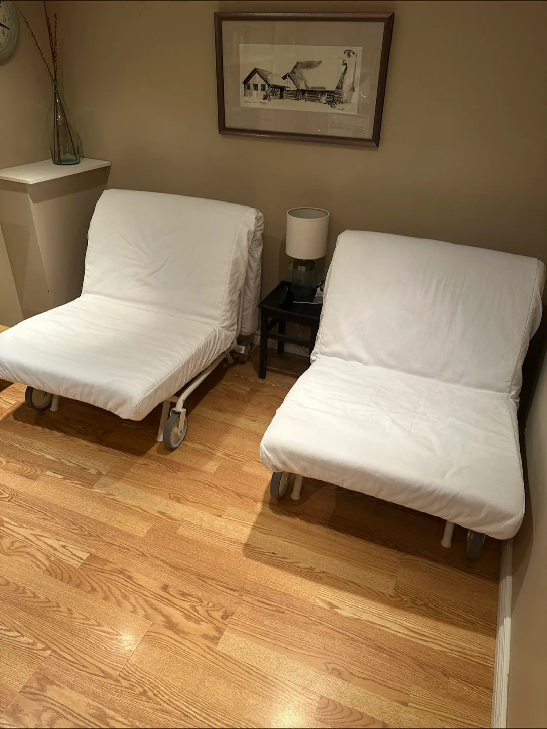 Pair of IKEA PS 2014 Foldable Chairs/Beds image indicator(5)