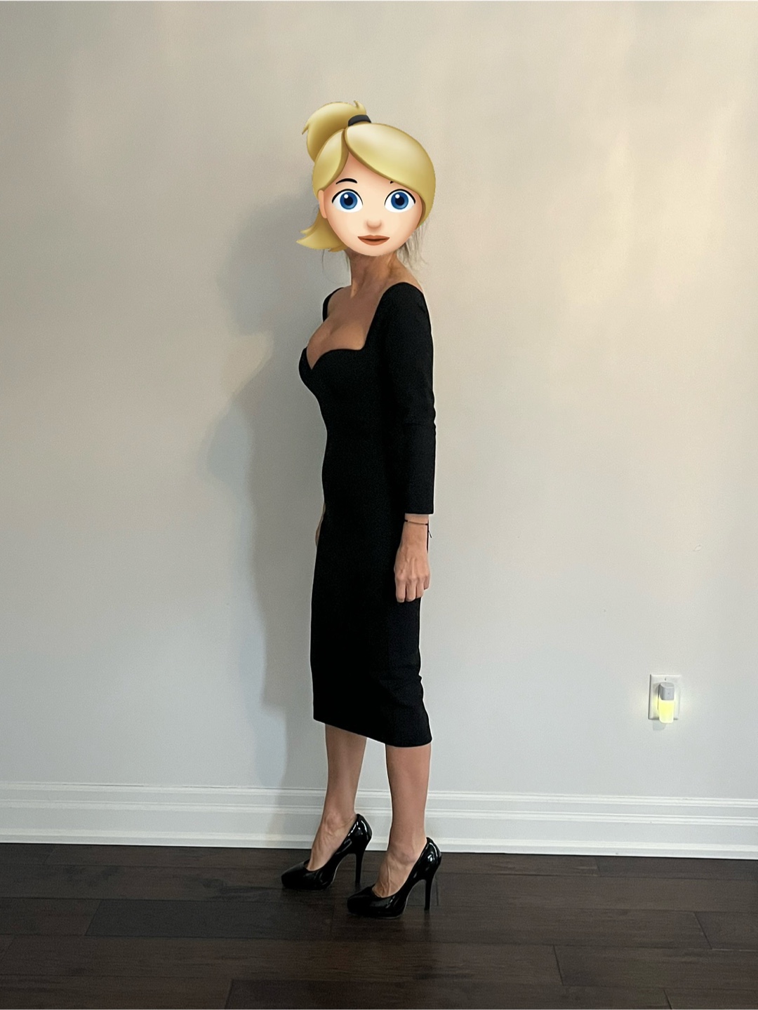 Black Bodycon Midi Dress - photo 2