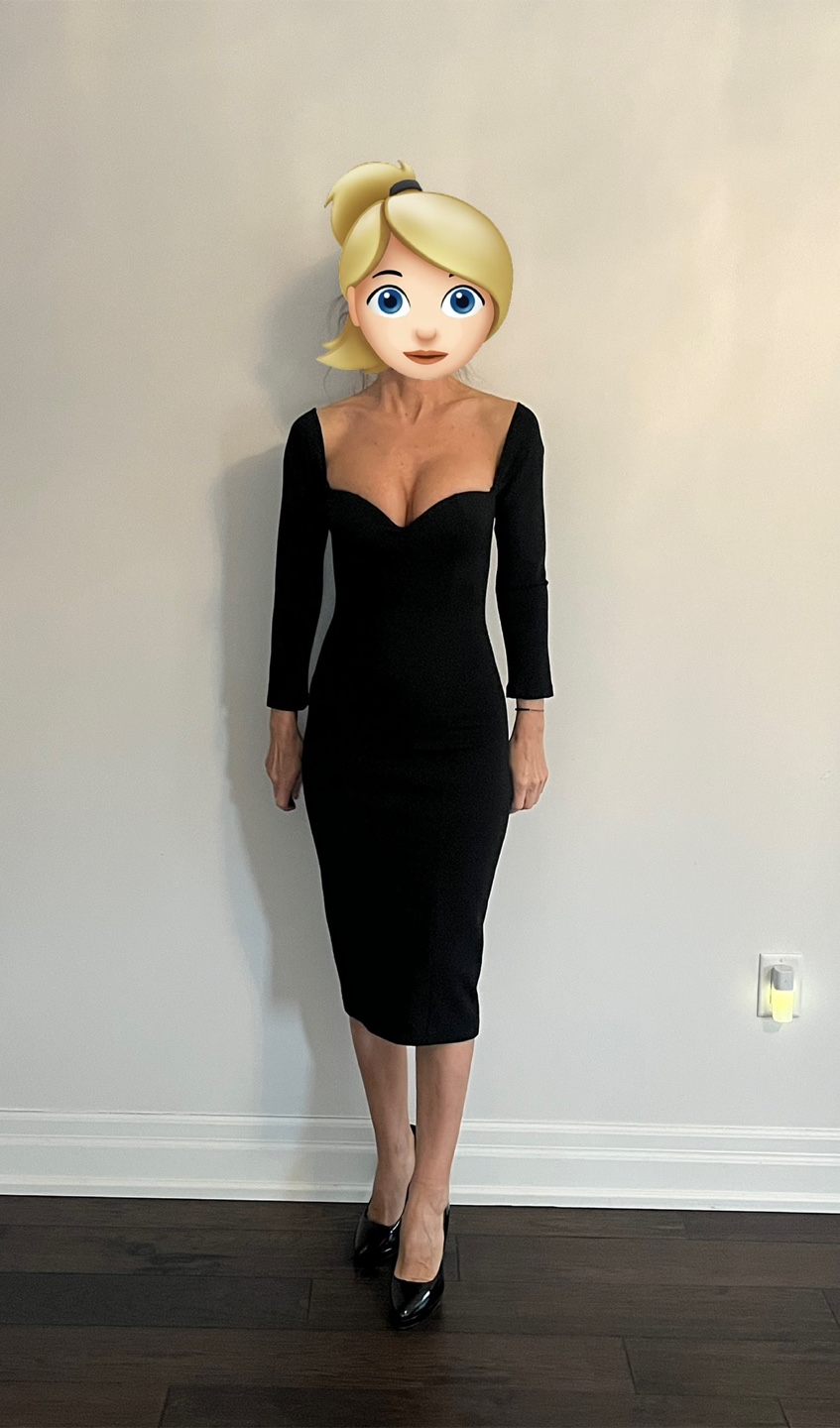 Black Bodycon Midi Dress