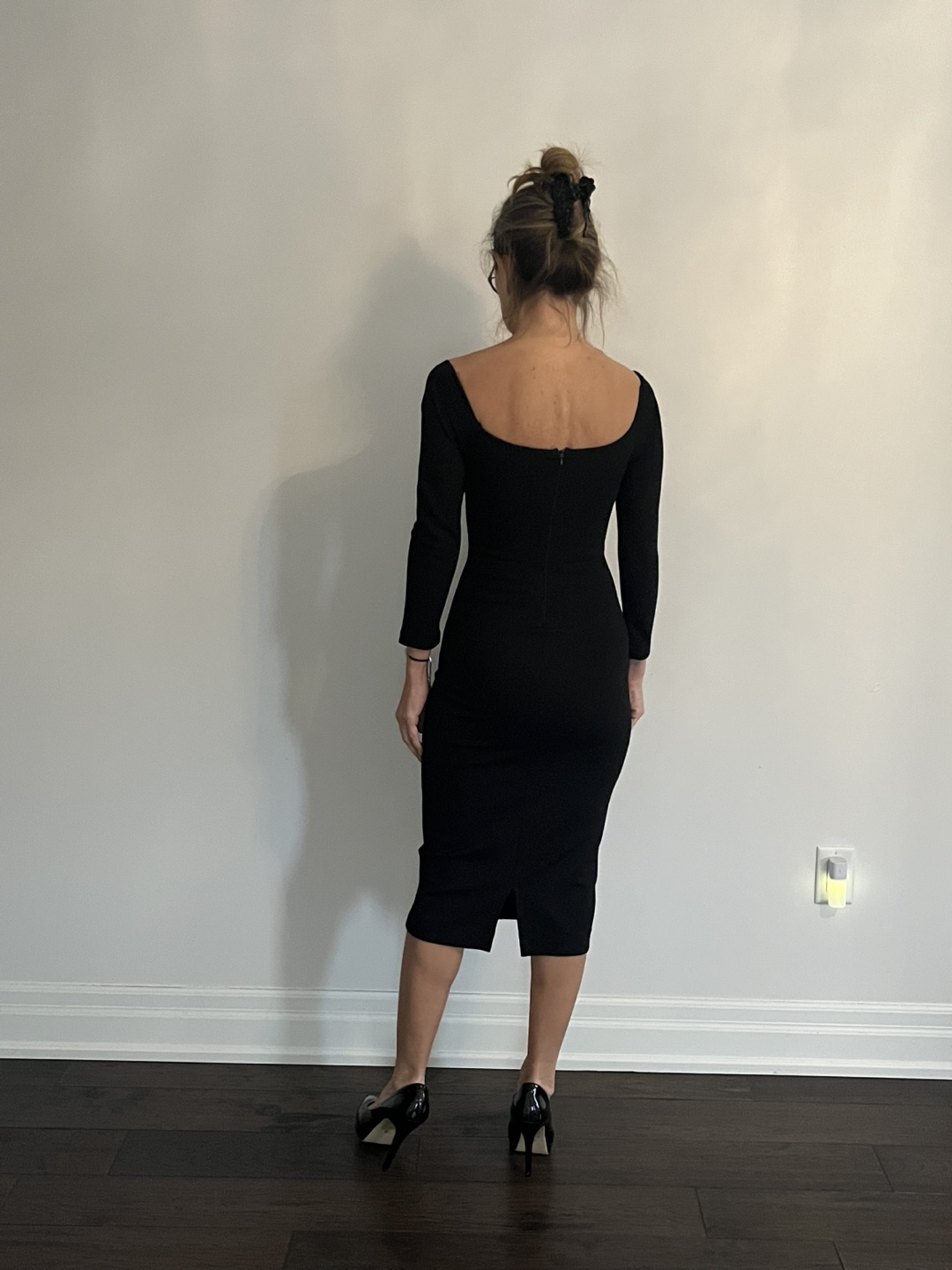 Black Bodycon Midi Dress - photo 3