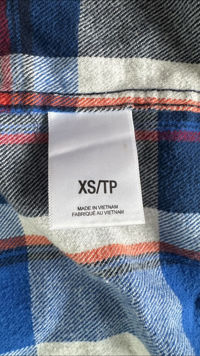 🥕 Express Men's Flannel Shirt - XS/TP - photo 3