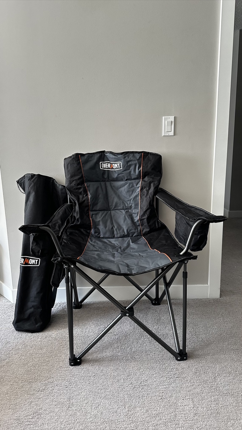 Overmont Portable Folding Camping Chair with Carry Bag